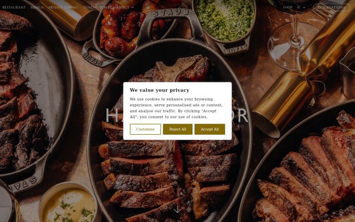 Screenshot of hawksmoor.ie
