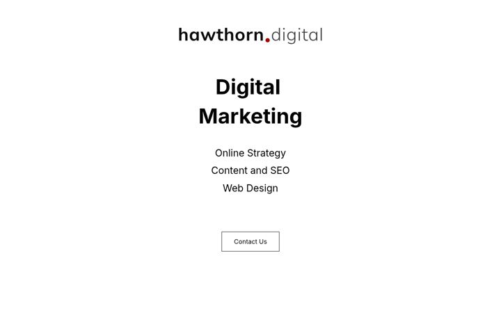 Screenshot of hawthorn.digital