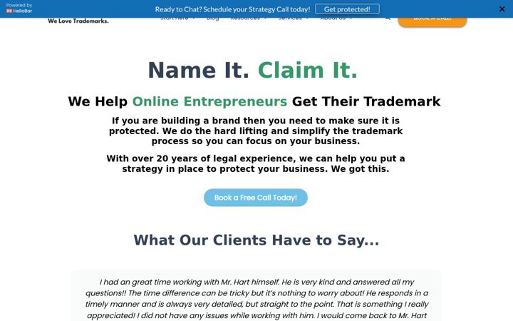 Screenshot of hawthornlaw.net
