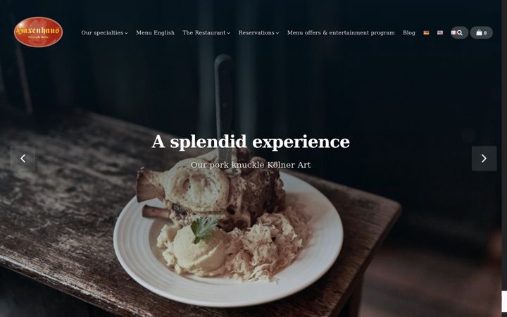 Screenshot of haxenhaus.de
