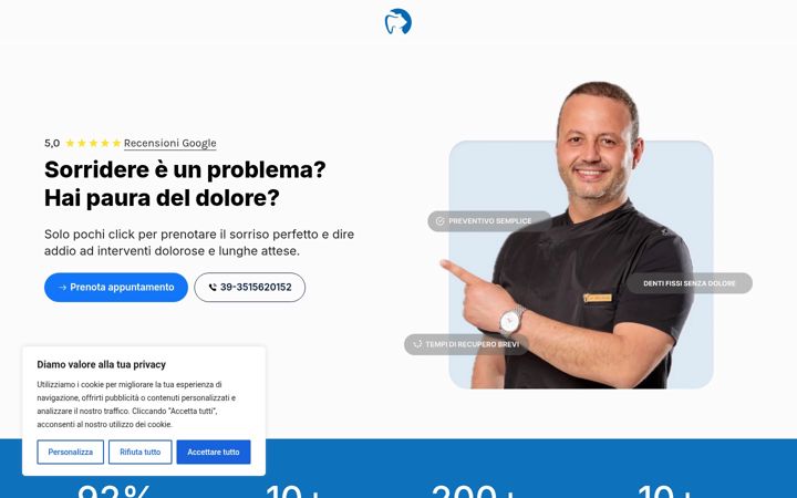 Screenshot of haxhiudentalbania.com
