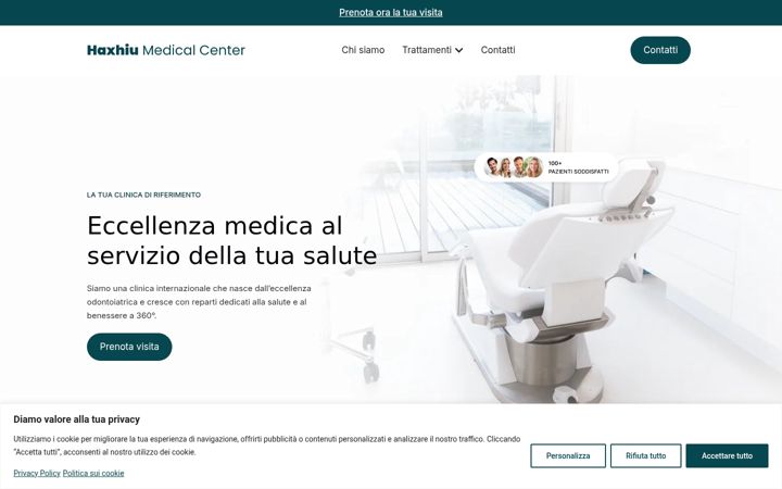 Screenshot of haxhiumedicalcenter.it