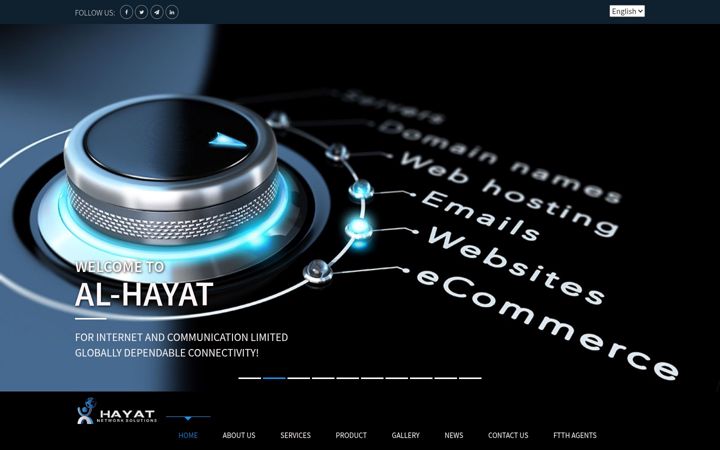 Screenshot of hayat-isp.net