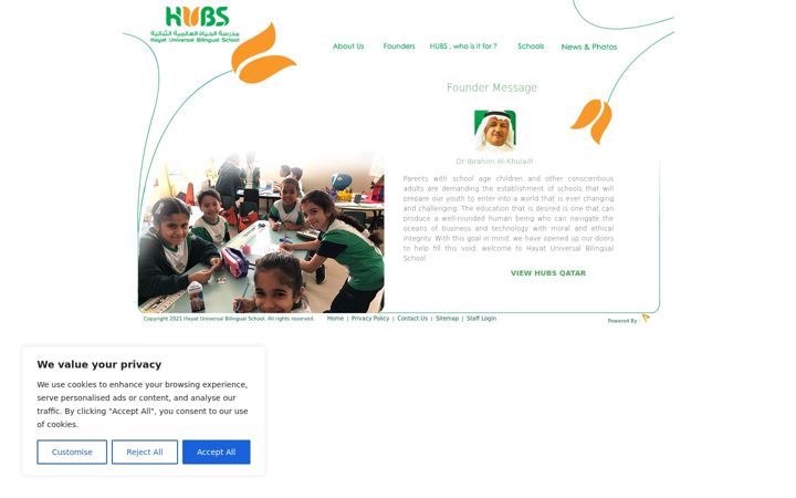 Screenshot of hayatschool.com