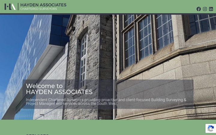 Screenshot of haydenassociates.co.uk