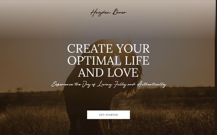 Screenshot of haydendoverlifecoach.com