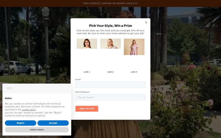 Screenshot of haydenla.com