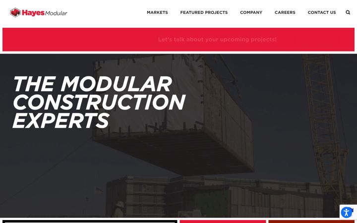 Screenshot of hayesmodular.com