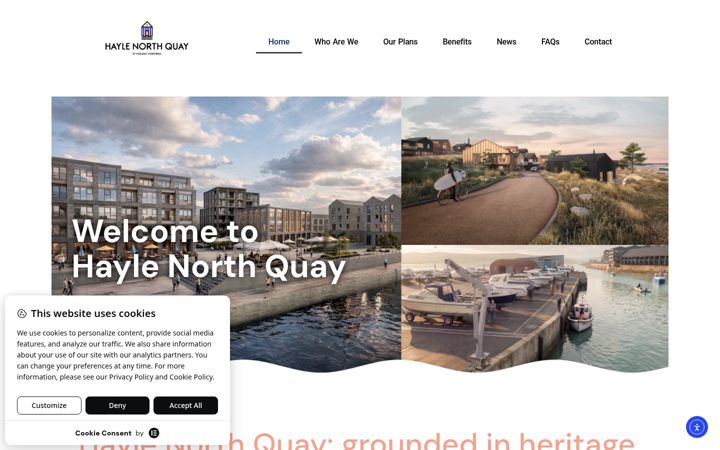 Screenshot of haylenorthquay.co.uk
