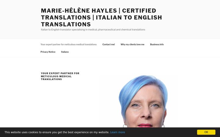 Screenshot of hayles-translations.com