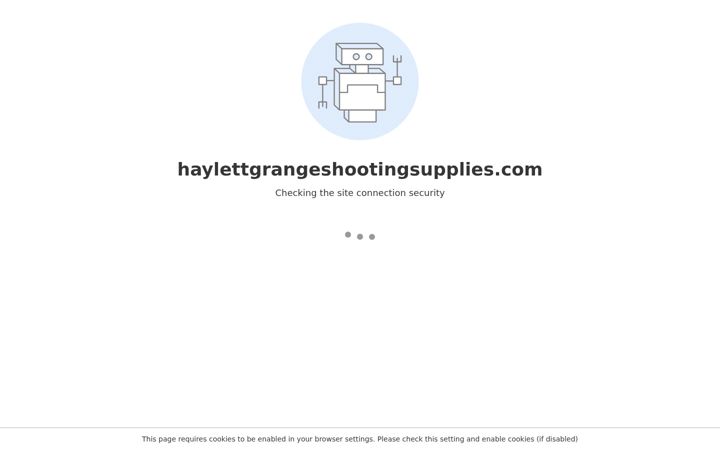 Screenshot of haylettgrangeshootingsupplies.com