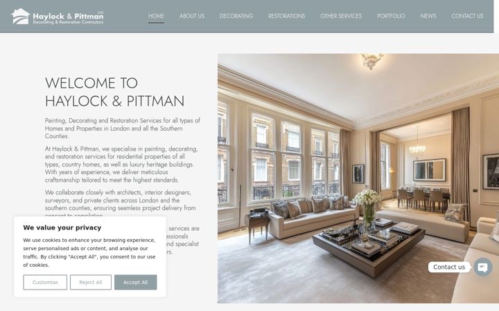 Screenshot of haylockpittman.co.uk