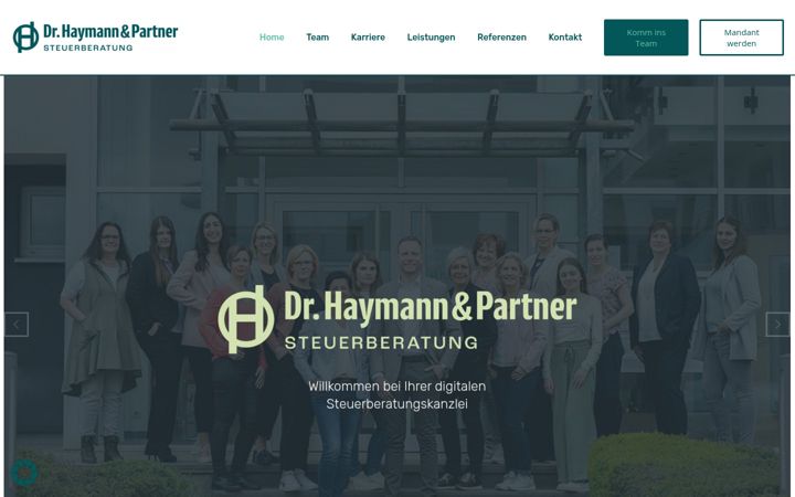 Snimka zaslona za haymann-partner.de