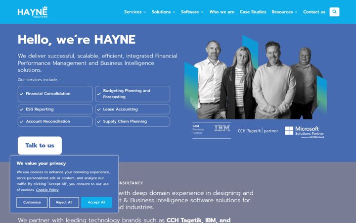 Screenshot of hayne.co