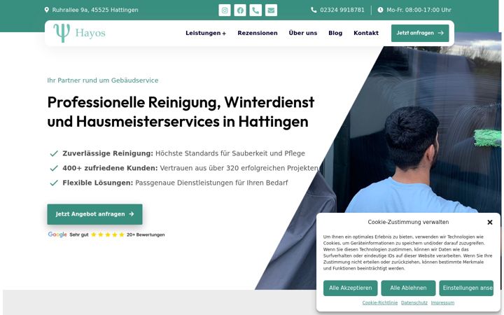 Snimka zaslona za hayos-service.de