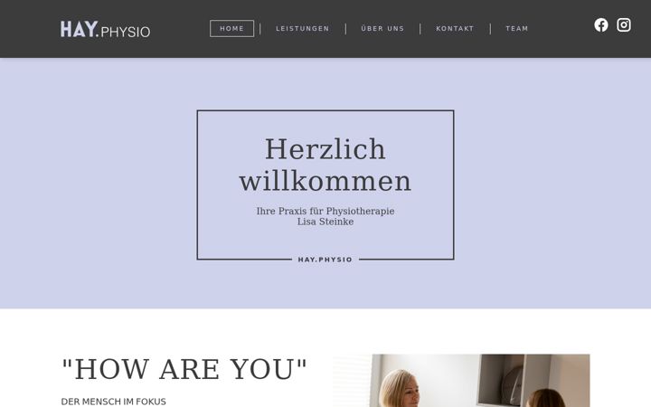 Screenshot of hayphysio.de