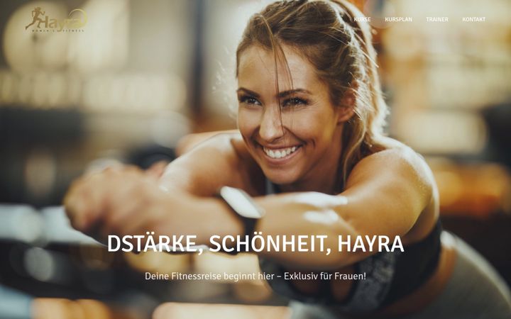 Screenshot of hayra-womens-fitness.de