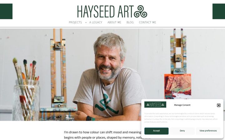 Screenshot of hayseed.co.uk