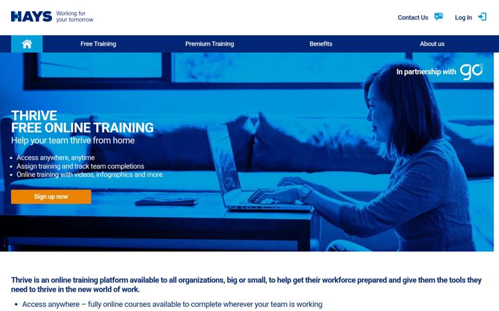 Screenshot of hayslearning.com