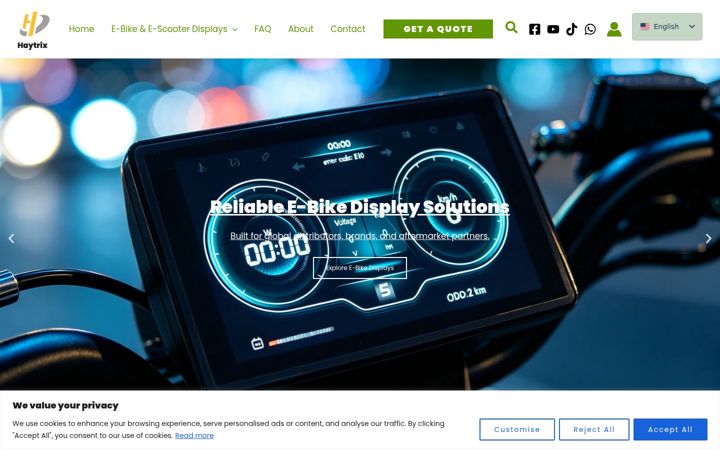 Screenshot of haytrix-display.com