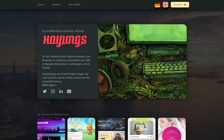 Screenshot of hayungs.de