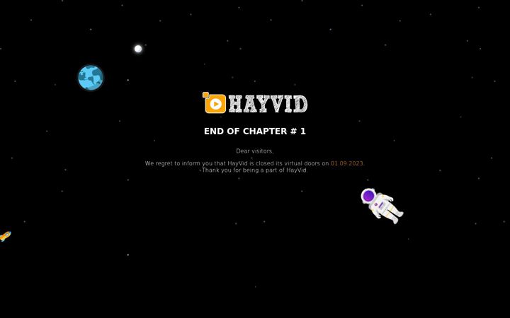 Screenshot of hayvid.net