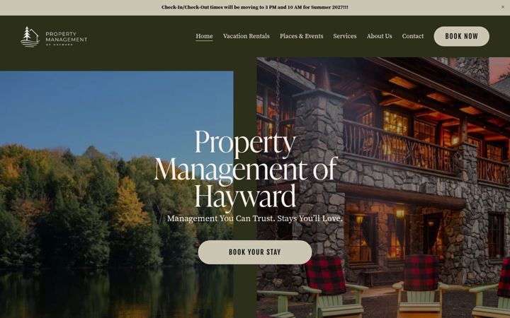 Screenshot of haywardrentals.com