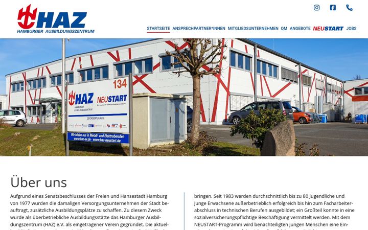 Screenshot of haz-ev.de