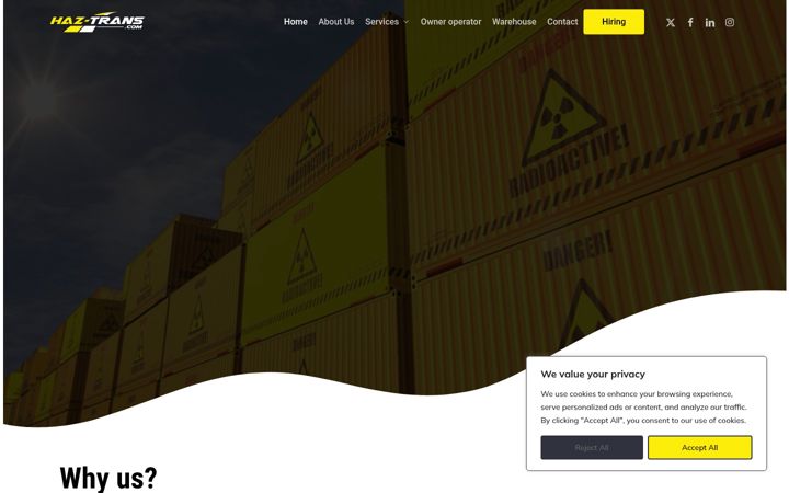 Screenshot of haz-trans.com