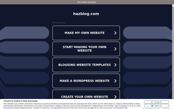 Screenshot ta' hazblog.com