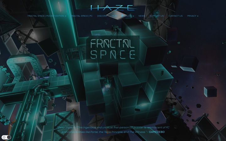 Screenshot of haze-games.com