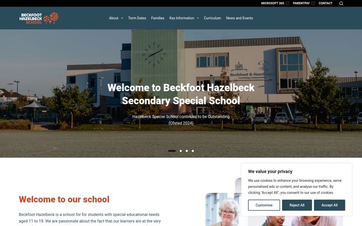 Screenshot of hazelbeck.org
