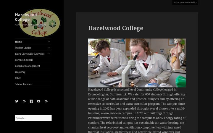 Screenshot of hazelc.ie
