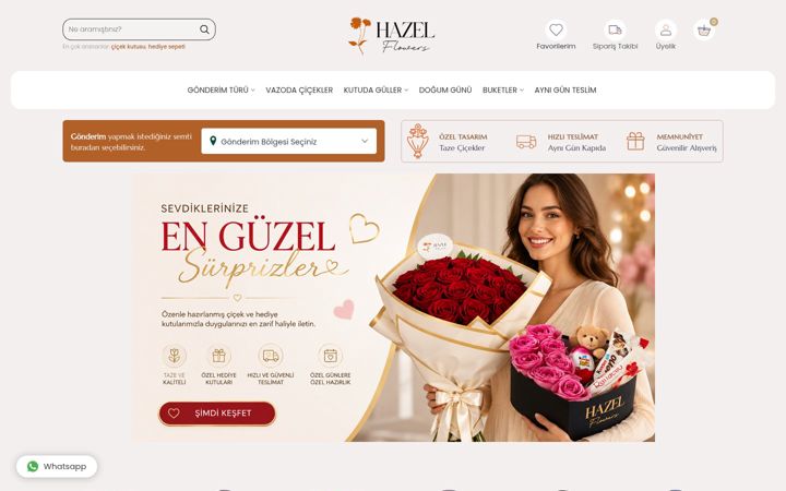 Screenshot of hazelflowers.com