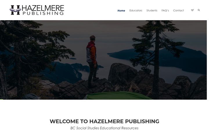 Screenshot of hazelmerepublishing.com