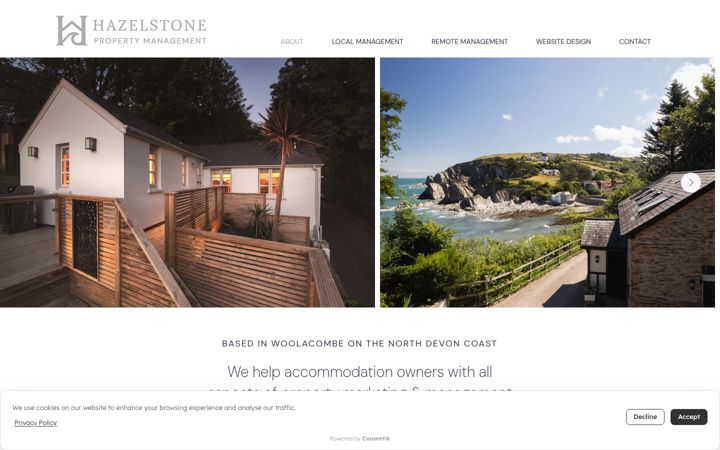 Screenshot of hazelstone.co.uk