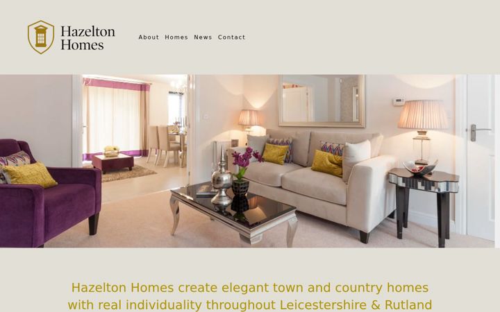 Screenshot of hazeltonhomes.com