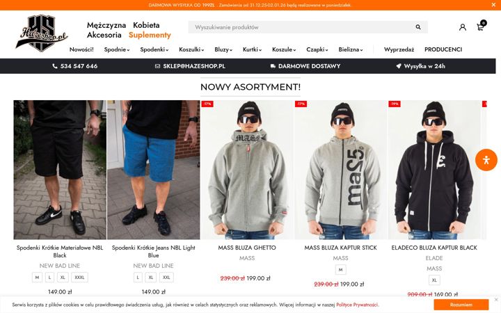 Screenshot of hazeshop.pl