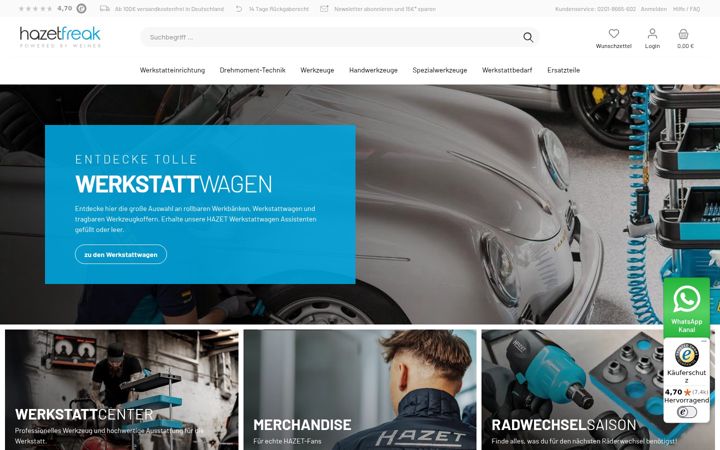 Screenshot of hazet-freak.de