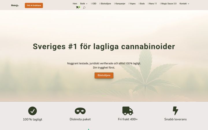 Screenshot of hazey.se