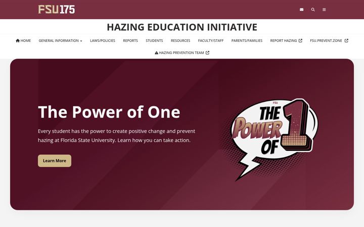 Captură de ecran a hazing.fsu.edu
