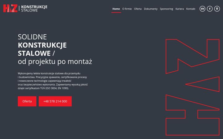 Screenshot of hazkonstrukcje.pl