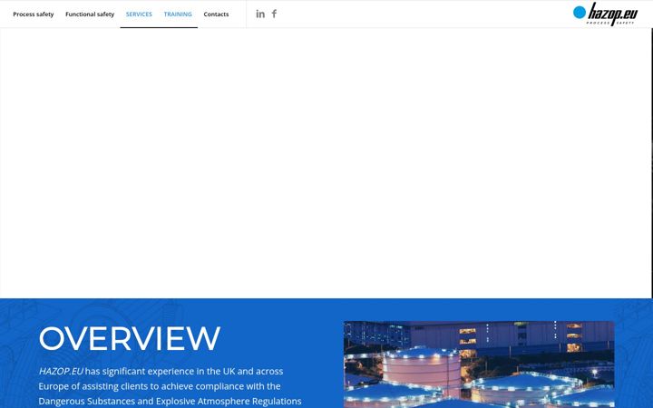 Screenshot of hazop.eu