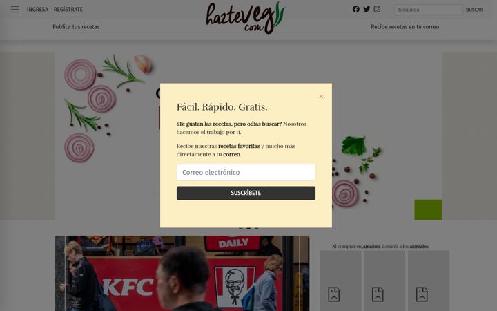 Screenshot of hazteveg.com