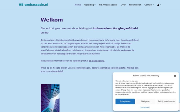 Screenshot of hb-ambassade.nl