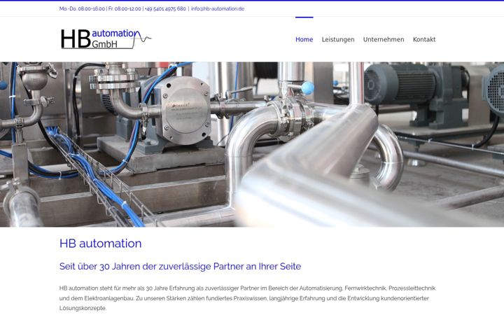 Screenshot of hb-automation.de