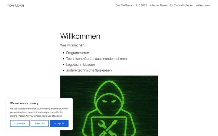 Screenshot of hb-club.de