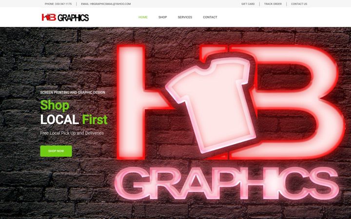 Screenshot of hb-graphics.com