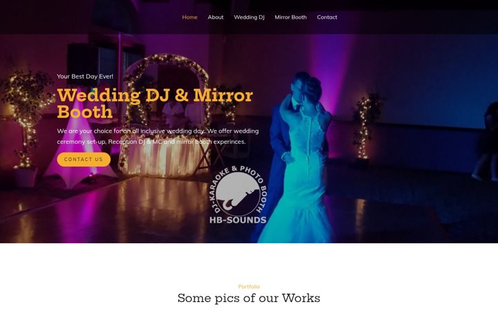 Screenshot of hb-sounds.com