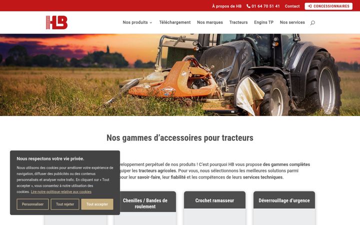 Screenshot of hb.fr